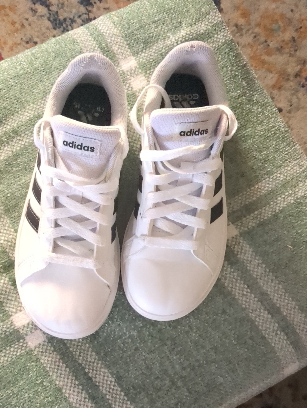 adidas White and Black Kids Sneakers